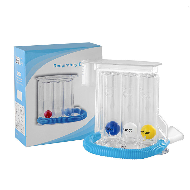 Three‑Ball Breathing Trainer – Lung Capacity & Rehabilitation Device