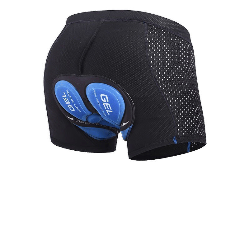 Men’s Thickened Silicone Cycling Underwear – Quick‑Dry Mountain & Road Bike Shorts