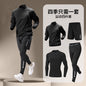 Men’s Ice‑Silk Quick‑Dry Summer Fitness Set