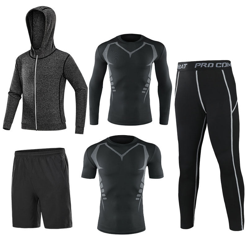 Men’s 5‑Piece Quick‑Dry Fitness Set
