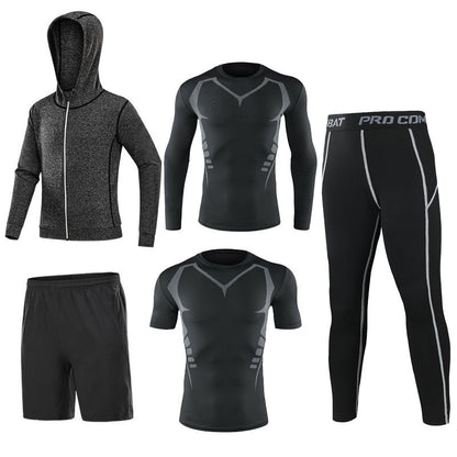 Men’s 5‑Piece Quick‑Dry Fitness Set
