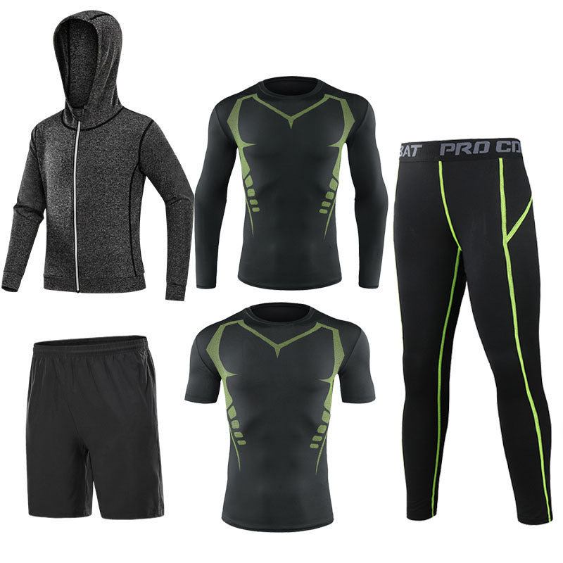 Men’s 5‑Piece Quick‑Dry Fitness Set