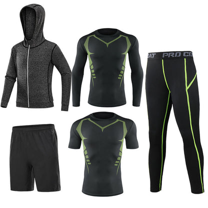 Men’s 5‑Piece Quick‑Dry Fitness Set