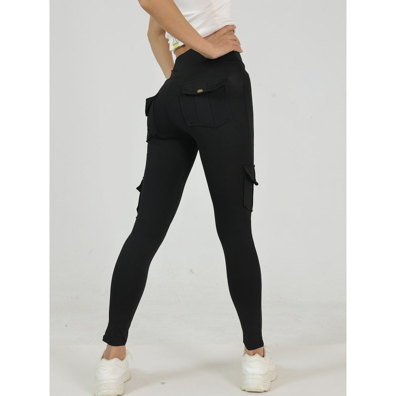 Creative Pocket Fitness Pants – High‑Waist Quick‑Dry Yoga & Training Leggings