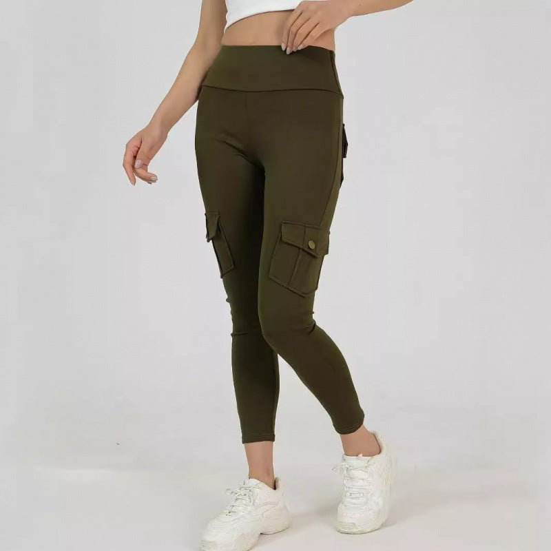 Creative Pocket Fitness Pants – High‑Waist Quick‑Dry Yoga & Training Leggings