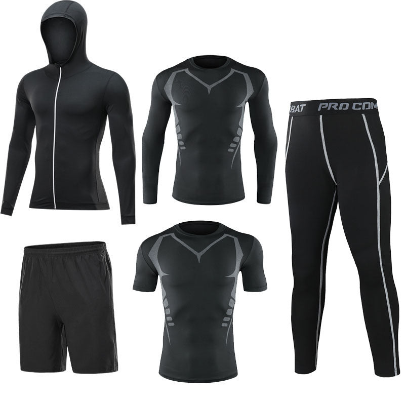 Men’s 5‑Piece Quick‑Dry Fitness Set