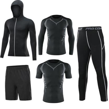 Men’s 5‑Piece Quick‑Dry Fitness Set