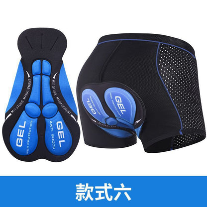 Men’s Thickened Silicone Cycling Underwear – Quick‑Dry Mountain & Road Bike Shorts