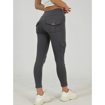Creative Pocket Fitness Pants – High‑Waist Quick‑Dry Yoga & Training Leggings