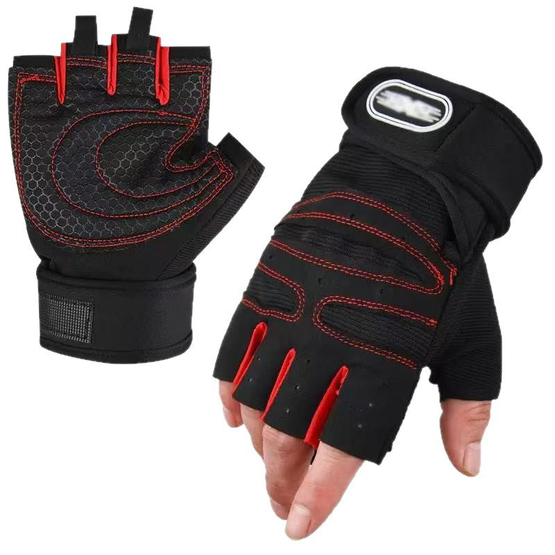 Half‑Finger Fitness Gloves – Non‑Slip Breathable Summer Training & Cycling Gloves