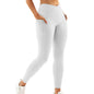 High‑Waist Hip‑Lift Nude Pocket Yoga Pants – Women’s Quick‑Dry Fitness Leggings