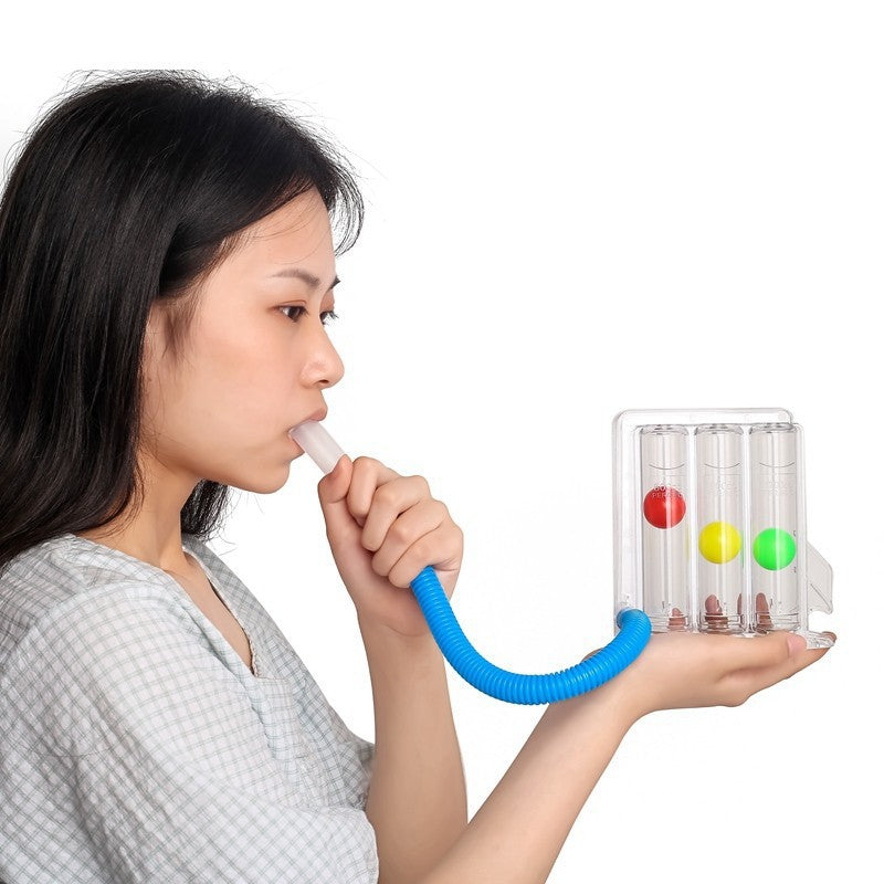 Three‑Ball Breathing Trainer – Lung Capacity & Rehabilitation Device
