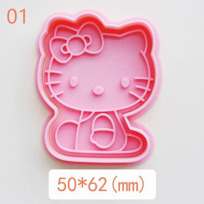 Mini Sanrio District Japan Cartoon Biscuit Mold For Home 3D Three-Dimensional Press Butter Biscuit Handmade Baking Mold