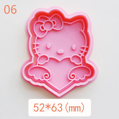 Mini Sanrio District Japan Cartoon Biscuit Mold For Home 3D Three-Dimensional Press Butter Biscuit Handmade Baking Mold