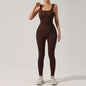 Seamless Women’s Fitness Jumpsuit with Chest Pads
