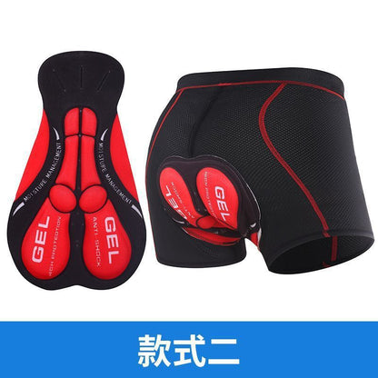 Men’s Thickened Silicone Cycling Underwear – Quick‑Dry Mountain & Road Bike Shorts