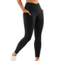 High‑Waist Hip‑Lift Nude Pocket Yoga Pants – Women’s Quick‑Dry Fitness Leggings