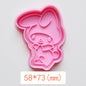 Mini Sanrio District Japan Cartoon Biscuit Mold For Home 3D Three-Dimensional Press Butter Biscuit Handmade Baking Mold