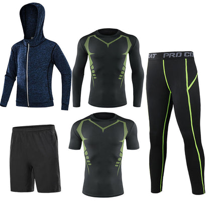 Men’s 5‑Piece Quick‑Dry Fitness Set