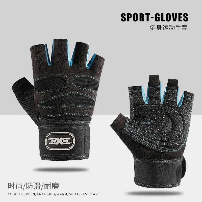 Half‑Finger Fitness Gloves – Non‑Slip Breathable Summer Training & Cycling Gloves