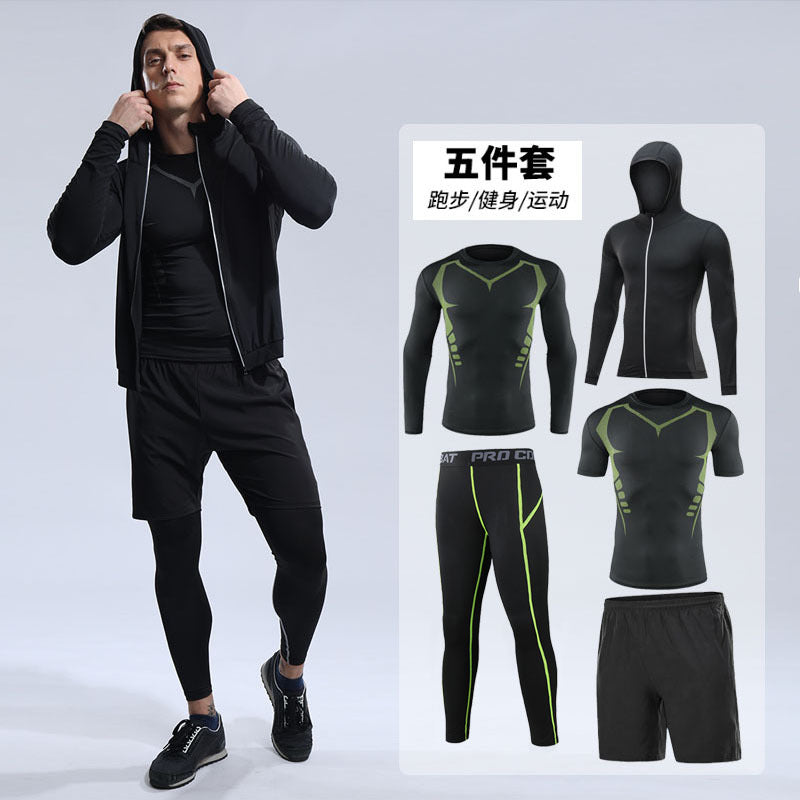 Men’s 5‑Piece Quick‑Dry Fitness Set