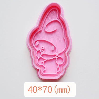 Mini Sanrio District Japan Cartoon Biscuit Mold For Home 3D Three-Dimensional Press Butter Biscuit Handmade Baking Mold