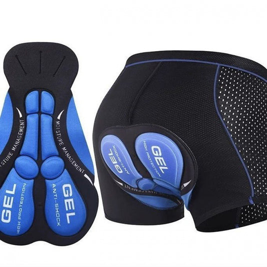 Men’s Thickened Silicone Cycling Underwear – Quick‑Dry Mountain & Road Bike Shorts