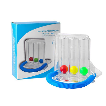 Three‑Ball Breathing Trainer – Lung Capacity & Rehabilitation Device