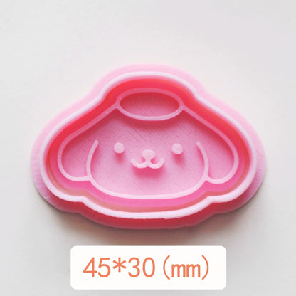 Mini Sanrio District Japan Cartoon Biscuit Mold For Home 3D Three-Dimensional Press Butter Biscuit Handmade Baking Mold