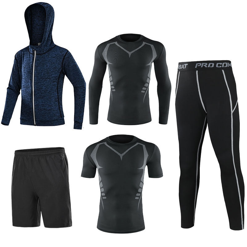 Men’s 5‑Piece Quick‑Dry Fitness Set