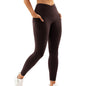 High‑Waist Hip‑Lift Nude Pocket Yoga Pants – Women’s Quick‑Dry Fitness Leggings