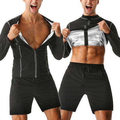 Men’s Sauna Shaping Long‑Sleeve Fitness Top