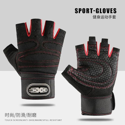 Half‑Finger Fitness Gloves – Non‑Slip Breathable Summer Training & Cycling Gloves