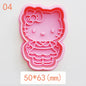 Mini Sanrio District Japan Cartoon Biscuit Mold For Home 3D Three-Dimensional Press Butter Biscuit Handmade Baking Mold