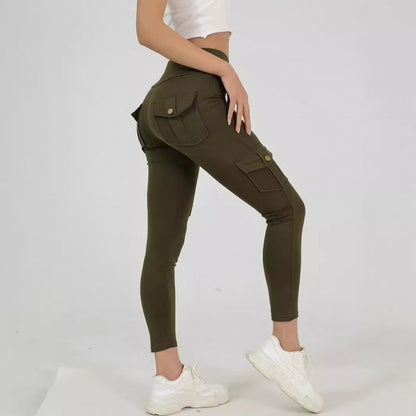 Creative Pocket Fitness Pants – High‑Waist Quick‑Dry Yoga & Training Leggings