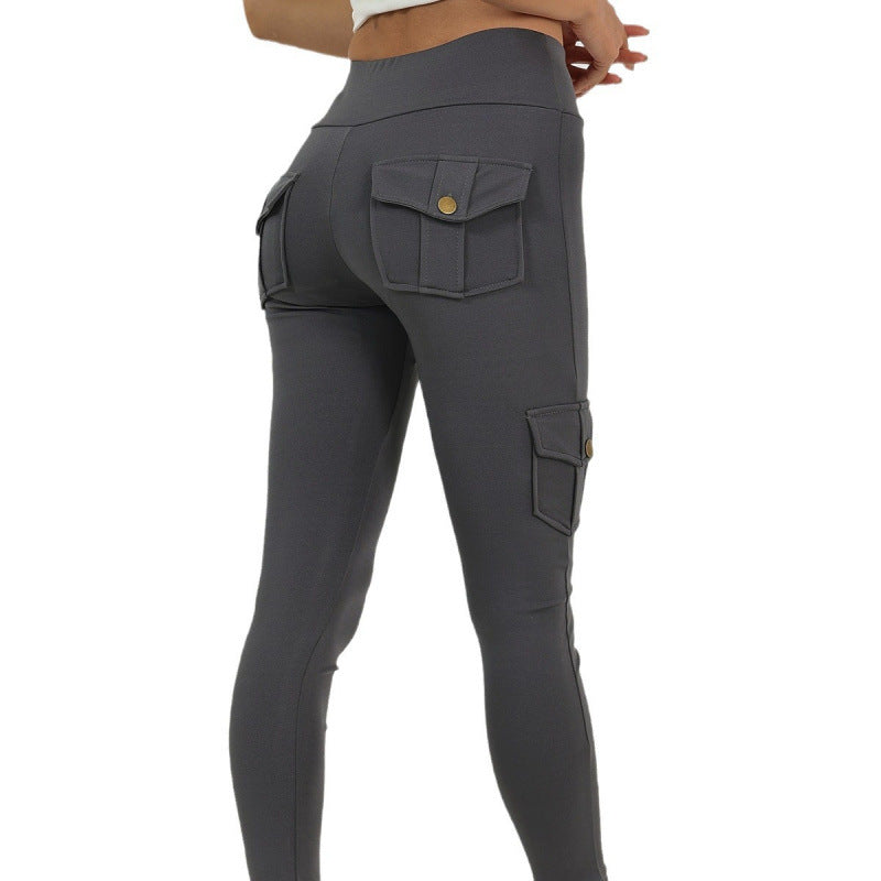 Creative Pocket Fitness Pants – High‑Waist Quick‑Dry Yoga & Training Leggings