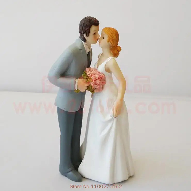 Bride & Groom Funny Wedding Cake Topper Figurine