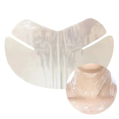 100pcs Plastic Film Full Face Mask Wraps