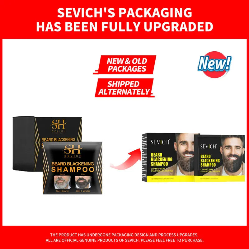 3‑Minute Black Beard Dye Cream – Fast Natural Beard Color Shampoo for Gray Coverage
