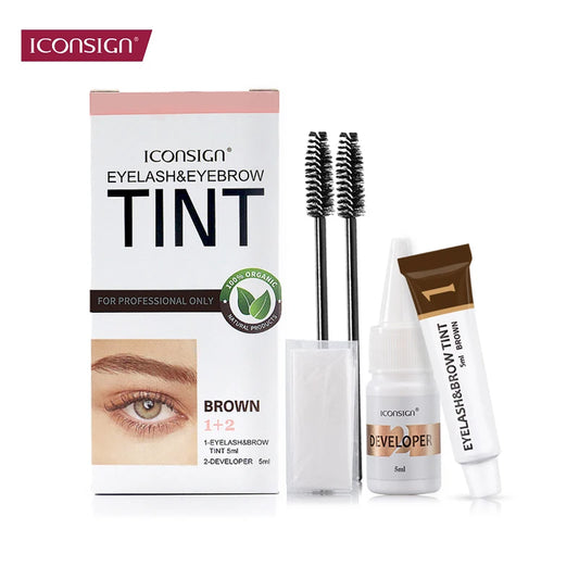 ICONSIGN Lash & Brow Tint Kit – Eyebrow Dye, Mascara Lift & Tattoo‑Effect Tinting Set