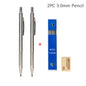 Full Metal Automatic Mechanical Pencil Set (0.3 -0.5 -0.7 -0.9 -1.3 -2.0mm)