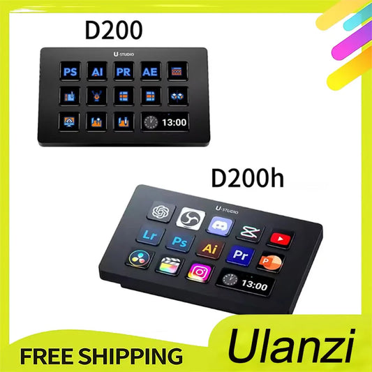 D200 / D200H Stream Deck Controller (14 Custom LCD Keys · OBS · Content Creation · Gaming)