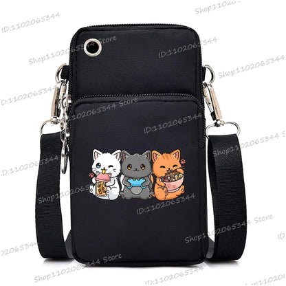 “Just A Girl Who Loves Cats” Mini Phone Crossbody Bag