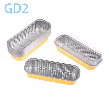 10‑Pack Mini Loaf Pans (With/Without Lids) – 6.8oz Aluminum Foil Bread & Muffin Containers