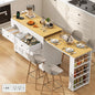 80"–48" Extendable Kitchen Island with Power Outlet (Custom)