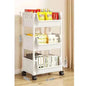 Mobile Multi‑Layer Bookshelf & Bathroom Trolley w/ Wheels