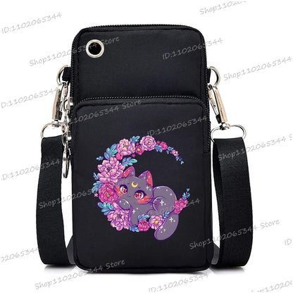 “Just A Girl Who Loves Cats” Mini Phone Crossbody Bag