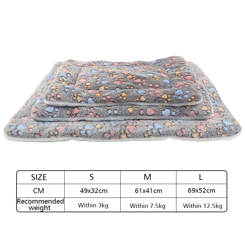 Soft Flannel Thickened Dog/Cat Bed Mat Blanket