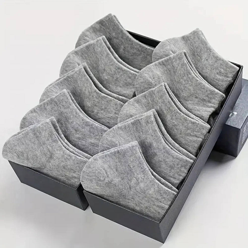 10/20/40 Pairs Men's Boat Socks Sweat Absorption Ankle