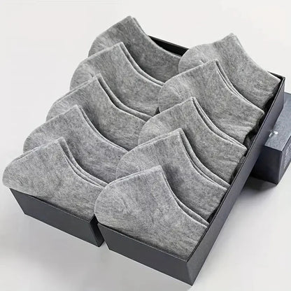 10/20/40 Pairs Men's Boat Socks Sweat Absorption Ankle